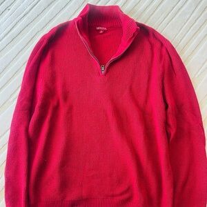Merona Men's ribbed Red Sweater XL